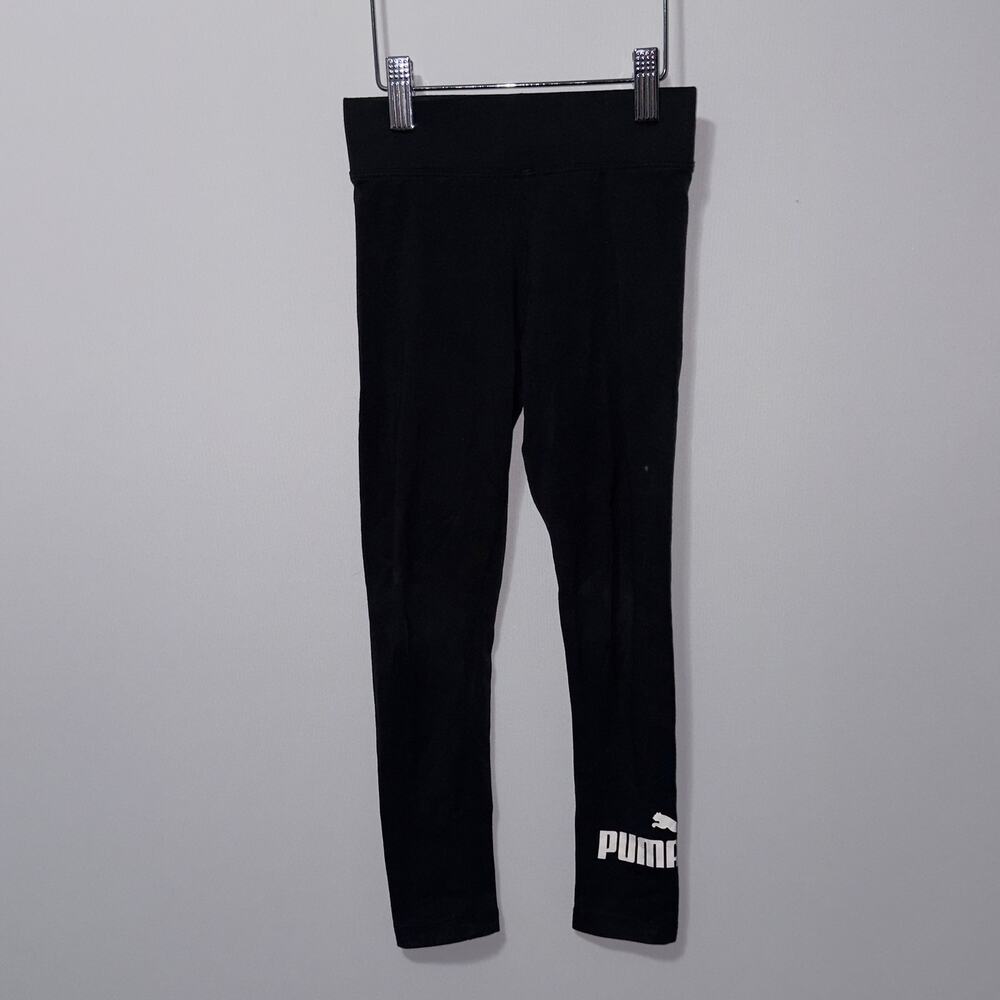 Puma Black Leggings Athletic Yoga Pants girls Size 6